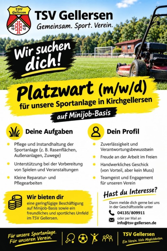 Platzwart gesucht! Image 1
