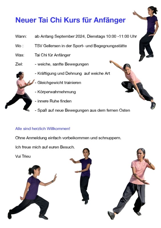 Neuer Tai Chi Kurs für Anfänger Image 1