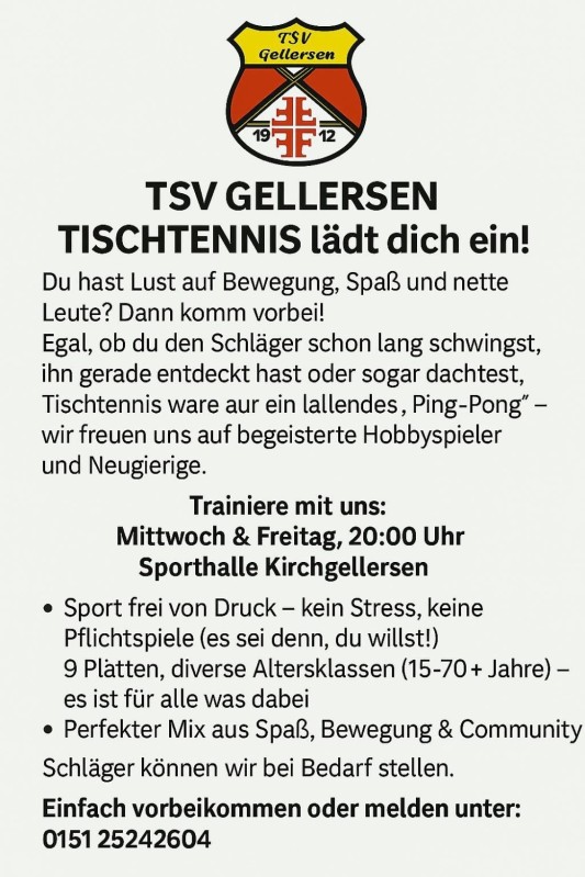 Tischtennis lädt dich ein! Image 1