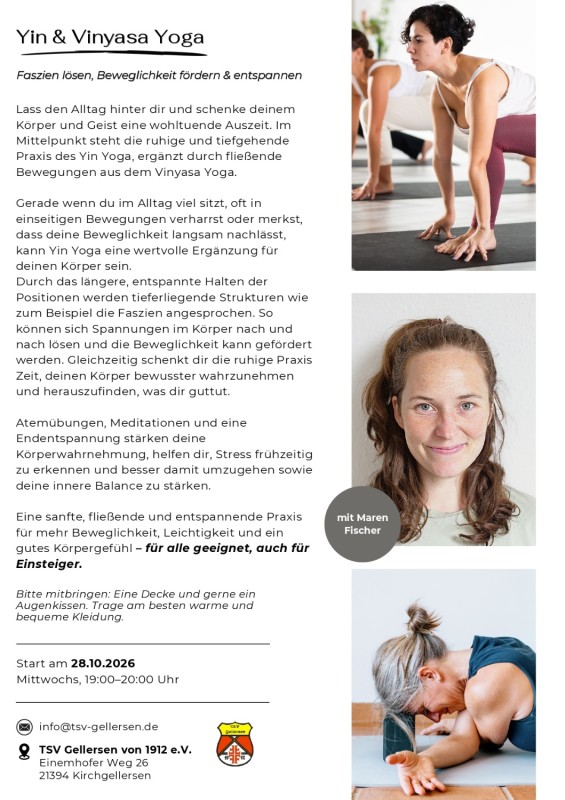 Yin &amp; Vinyasa Yoga - für mehr Beweglich- und Leichtigkeit Image 1